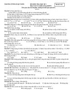 ĐỀ KIỂM TRA HỌC KÌ 2 Mã đề: 632 potx