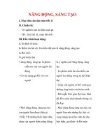 Giáo án Công dân lớp 9 : Tên bài dạy : NĂNG ĐỘNG, SÁNG TẠO pdf