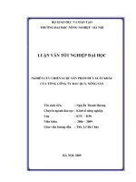 Nghiên cứu chiến lược sản phẩm dứa xuất khẩu của tổng công ty rau quả, nông sản