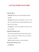 Giáo án Công nghệ lớp 9 : Tên bài dạy : LẮP MẠCH ĐIỆN BẢNG ĐIỆN docx