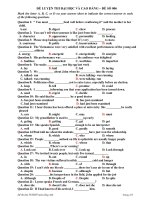 ĐỀ LUYỆN THI ĐẠI HỌC VÀ CAO ĐẲNG – ĐỀ SỐ 006 potx