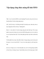 Vận dụng công thức mảng để tính FIFO pot