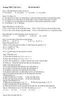 Đề thi thử lần 9 - Trường THPT Tân Yên 1 doc