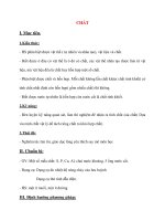 Giáo án Hóa Hoc 8: CHẤT doc