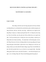 MỘT SỐ LỖI CHÍNH TẢ THƯỜNG GẶP Ở HỌC SINH LỚP 3 NGUYÊN NHÂN VÀ CÁCH CHỮA pptx