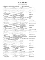 ÔN TẬP NGỮ PHÁP LUYỆN THI ĐẠI HỌC ppt