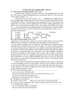 LUYỆN THI TỐT NGHIỆP THPT - ĐỀ SỐ 1 potx