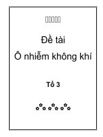 Đề tài Ô nhiễm không khí pptx