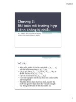 Bài toán mã trường hợp kênh không bị nhiễu - Phần 3 pps