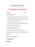 Giáo án môn Toán lớp 7 : Tên bài dạy : Số thập phân hữu hạn Số thập phân vô hạn tuần hoàn pot