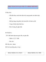 Giáo án Hình Học lớp 8: DIỆN TÍCH XUNG QUANH CỦA HÌNH CHÓP ĐỀU pptx