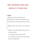 Giáo án Địa Lý 7 : Tên bài dạy : THỰC HÀNH PHÂN TÍCH LƯỢC ĐỒ DÂN CƯ VÀ THÁP TUỔI ppt