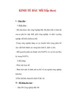 Giáo án Địa Lý 7 : Tên bài dạy : KINH TẾ BẮC MĨ(Tiếp theo) ppt