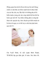 Phòng ngừa thai nhi bị Down khi mẹ lớn tuổi docx