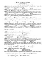 Đ Ề ÔN TẬP THI ĐH NĂM 2011 MÔN VẬT LÍ 12 - Đề 311 pdf