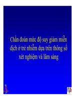 Bài giảng điều trị HIV : Điều trị ARV ở Trẻ nhiễm HIV/AIDS part 2 pptx