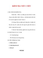 Giáo án Địa lý lớp 9 : Tên bài dạy : KIỂM TRA VIẾT 1 TIẾT ppt