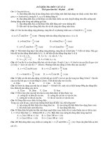 Đ Ề KIỂM TRA MÔN VẬT LÍ 12 Thời gian làm bài : 60 phút _ đề 001 doc