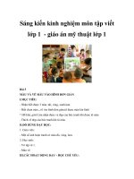 Sáng kiến kinh nghiệm môn tập viết lớp 1 - giáo án mỹ thuật lớp 1 pptx