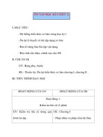 Giáo án Đại Số lớp 8: ÔN TẬP HỌC KÌ I (TIẾT 1) pdf