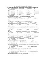 ĐỀ KIỂM TRA TỔNG HỢP LẦN 4 KHỐI 12 pot