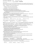 Đề thi thử vật lý - Mã đề thi 209 ppsx