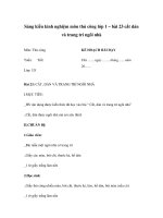 Sáng kiến kinh nghiệm môn thủ công lớp 1 – bài 23 cắt dán và trang trí ngôi nhà ppt