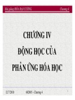 HÓA ĐẠI CƯƠNG B1 - CHƯƠNG 4 pps