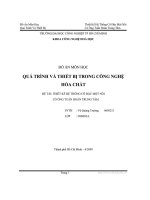 Thiết kế hệ thống cô đặc một nồi có ống tuần hoàn trung tâm