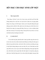 RÈN ĐỌC CHO HỌC SINH LỚP MỘT pps