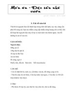 7 món ăn - đặc sản nhà vườn