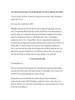 Xây dựng một ứng dụng web mà không phải viết bất kỳ dòng mã nào, Phần 1 pps