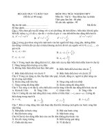 KIỂM TRA TRẮC NGHIỆM THPT NĂM 2011 MÔN: VẬT LÝ pot