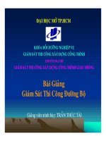 Bài giảng thi công đường bộ part 1 docx
