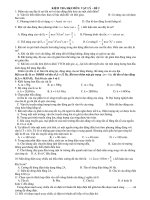 KIỂM TRA HKI MÔN: VẬT LÝ - ĐỀ 2 ppt