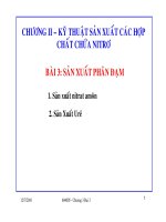 KỸ THUẬT SẢN XUẤT CÁC HỢP CHẤT CHỨA NITRÔ - Bài 3 doc