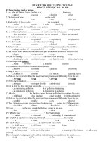 ĐỀ KIỂM TRA CHẤT LƯỢNG CUỐI NĂM KHỐI 12- NĂM HỌC 2011- ĐỀ 010 docx
