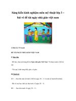 Sáng kiến kinh nghiệm môn mỹ thuật lớp 3 – bài vẽ đề tài ngày nhà giáo việt nam docx