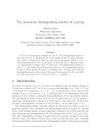 Báo cáo toán học: 