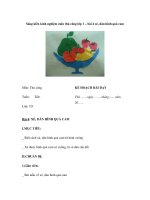 Sáng kiến kinh nghiệm môn thủ công lớp 1 – bài 4 xé, dán hình quả cam docx