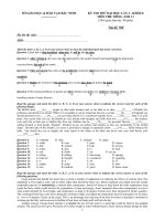 KỲ THI THỬ ĐẠI HỌC LẦN 2 - KHỐI D MÔN THI: TIẾNG ANH 11 - Mã đề: 789 ppt