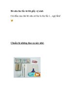 Bò sữa lúc lắc từ lõi giấy vệ sinh pps