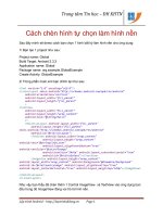 Lập trình Android: Tạo BackGround pdf