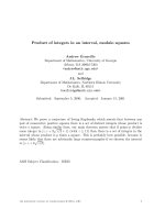 Báo cáo toán học: 