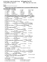 45 English Test N03 Môn : Tiếng Anh 12 (hệ 3 năm) potx