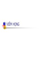 Bài giảng Viêm Họng part 1 docx