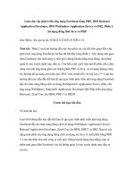 Làm chủ việc phát triển ứng dụng Facebook bằng PHP, IBM Rational Application Developer, IBM WebSphere Application Server và DB2, Phần 2: Sử dụng đồng thời Java và PHP potx