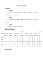 Giáo án Vật Lý lớp 8: KIỂM TRA HỌC KỲ I pdf