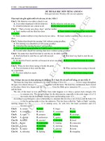 ĐỀ THI ĐẠI HỌC MÔN TIẾNG ANH SỐ 4 pdf