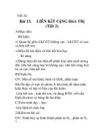 Giáo án hóa học 10_Tiết 24 ppt